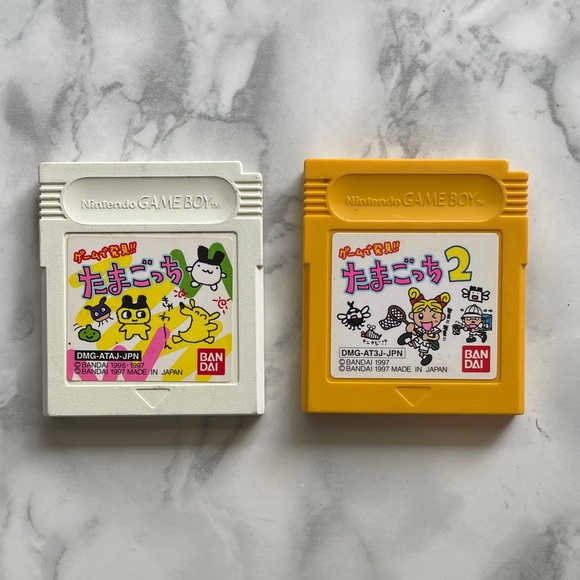 Tamagotchi Other - Game de Hakken Tamagotchi 1 & 2 Game Boy GB Japan Nintendo GameBoy